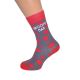 Red Funky Wedding Role Socks Diamond, Stripes or Spots