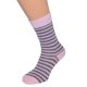 Pale Pink Striped Mens Socks