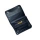 Dr Plumb Mini Handrolling Leather Tobacco Pouch Black  (Pack of 4)