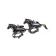 English Made Pewter Galloping Horse Equestrian Cufflinks