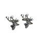 English Made Pewter Stags Head Cufflinks