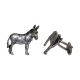 English Made Donkeys Pewter Cufflinks