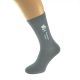 Top Hat & Moustache Mens Ash Grey Wedding Socks