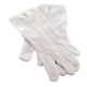 One Size Mens White Cotton Gloves with Junior Warden Masonic Design