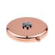 Forget me Not Design Round Rose Gold Handbag Mirror (engravable)