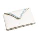 Tri Fold Matt Finish Mirror with Blue Crystals Handbag Mirror (Engravable)