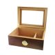 Angelo Matt Brown Window Lid With Outside Hygrometer 40 Size Humidor