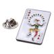 Joker Playing Card Metal Enamel Lapel Pin Badge