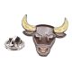 Bull Head Metal Enamel Lapel Pin Badge