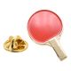 Table Tennis Bat Metal Enamel Lapel Pin Badge