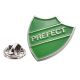 Green Prefect School Metal Enamel Lapel Pin Badge