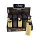 Matteo Black And Gold Colour Turbo Red Flame Refillable Display of 25
