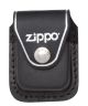 Zippo Black Leather Lighter Pouch With Clip