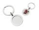 Polished Silver Keyring with 25mm Recess for doming (engravable)