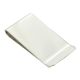 Rhodium plated Plain Money Clip (engravable)