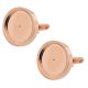 Rose Gold Cufflinks with 19.5MM Recess For 6Pence