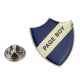 Blue Pageboy Retro Stag Night School Badge