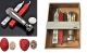 English Pewter Hand Cast Wax Sealing Kits, Art Deco styled. Includes 2 seal designs & 2 sticks of wax