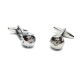 Silver Ball Crystals Classic Cufflinks