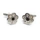 Crystal Daisy Diamante Crystal Classic Cufflinks