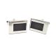 Black & Chrome Classic Cufflinks