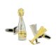 Celebration Champagne & Flutes Drinking Glasses Cufflinks