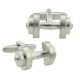 Matt Finish Weight Lifter Dumbell Gym Sports Cufflinks