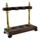Metal Pillar 3 Position  Dark Camwood Pipe Rack  (1)