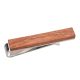 Light wood Rhodium Plated tie clip 48mm