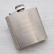 3oz Brushed Metal Hip Flask (engravable)