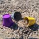 Pack of 3 Metal Beach Buckets