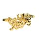 Gold Plated Scottish Heraldic Lion Cufflinks