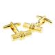 Cylindrical Golden Classic Cufflinks
