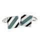 Blue & Teal Acrylic Classic Cufflinks