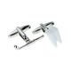 White Tooth & Dentists Inspection Mirror Cufflinks