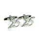 Rhodium Plated Age 25 or 25th Anniversary Cufflinks