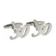 Rhodium Plated Age 30 or 30th Anniversary Cufflinks