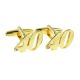 Gold Plated Age 40 or 40th Anniversary Cufflinks