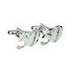Rhodium Plated Age 50 or 50th Anniversary Cufflinks