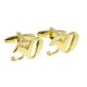 Gold Plated Age 50 or 50th Anniversary Cufflinks