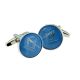 Blue & Silver Enamelled Masonic Freemason Cufflinks