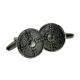Antique Finish Viking Battle Shield Museum Cufflinks