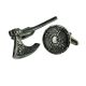 Antique Viking Battle Axe & Shield Museum Cufflinks