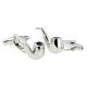 Bent Shape Smoking Pipe Smokers Cufflinks