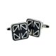 Black Enamelled Classic Cufflinks (DWC)
