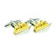 Two Tone Cruise Ship Sailors Cufflinks
