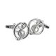 Treble Clef in Circle Music Cufflinks