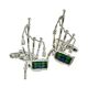 MacKenzie Tartan Bagpipes Scottish Cufflinks