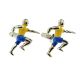 Athletics Running Sprinter Ironman Marathon Cufflinks