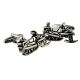 Rhodium Plated Skidoo Snow Mobile Cufflinks